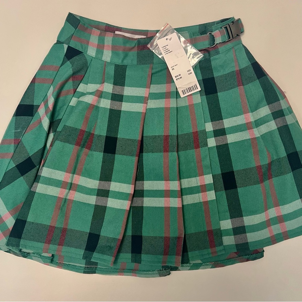 NWT Urban Outfitters Pleated Mini Skirt School girl style XS